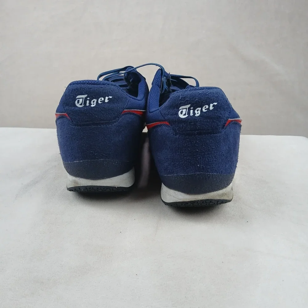 ASICS Onitsuka Tiger Ultimate Size 11 Peacoat Navy Red Running Mens Sneaker